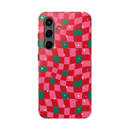 Christmas Wavy Checkered Phone case