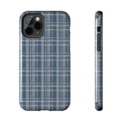 Navy Plaid Phone Case