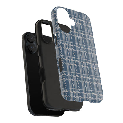 Navy Plaid Phone Case