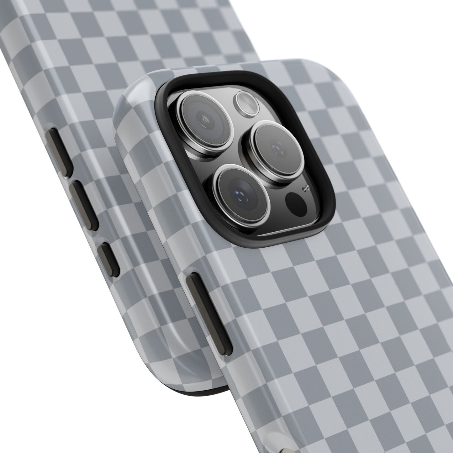 Gray Checkered Phone Case