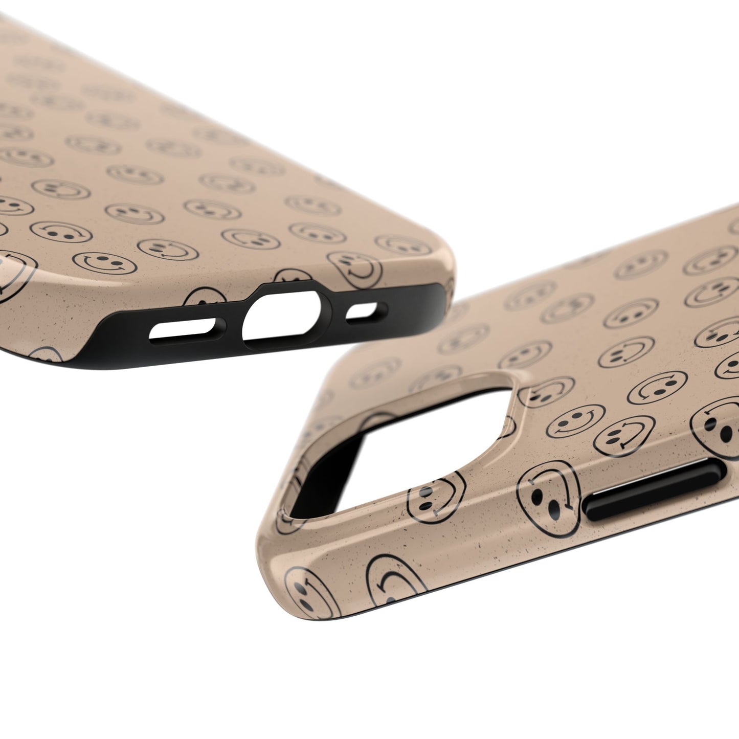 Beige Smileys Phone Case