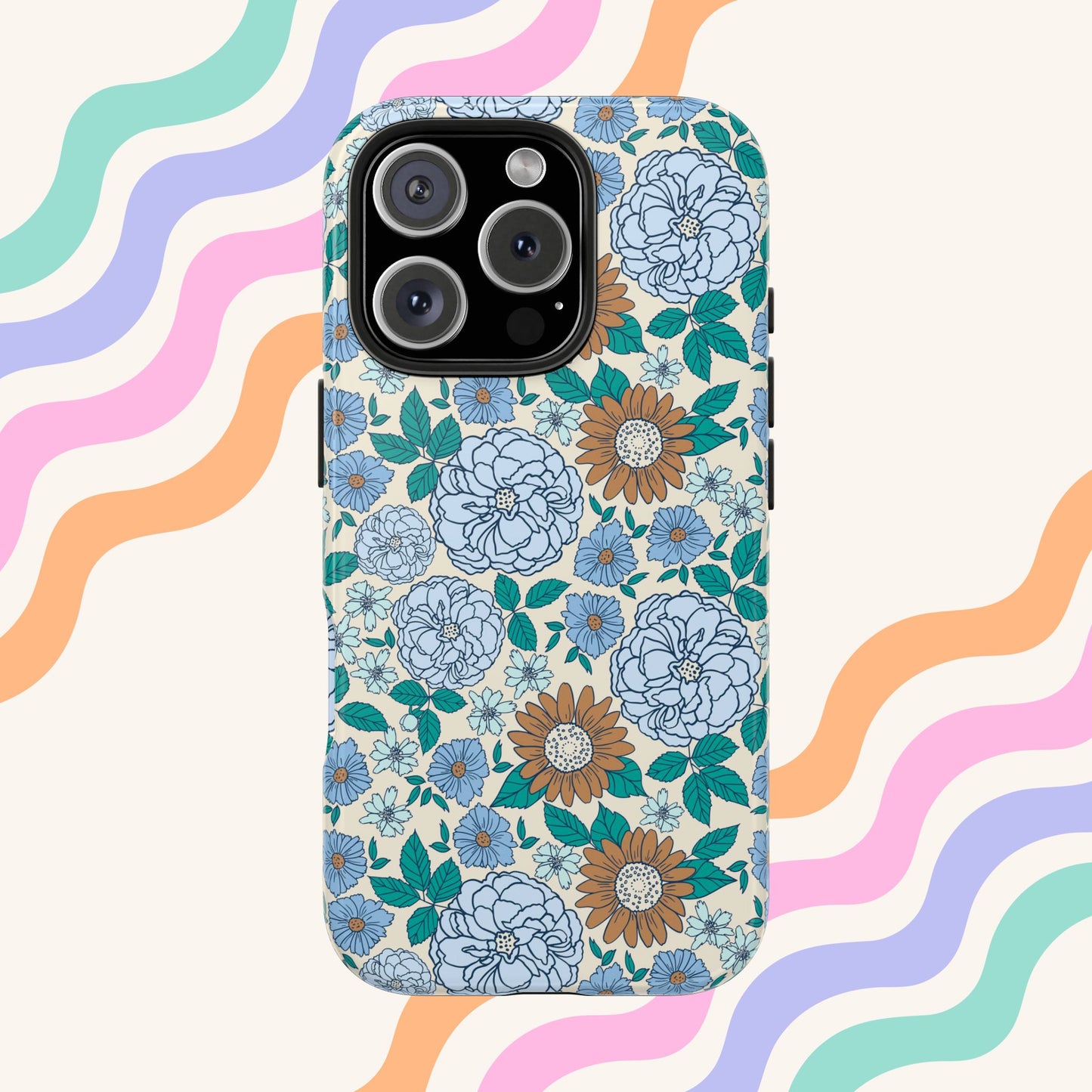 Blue Blooms Phone Case