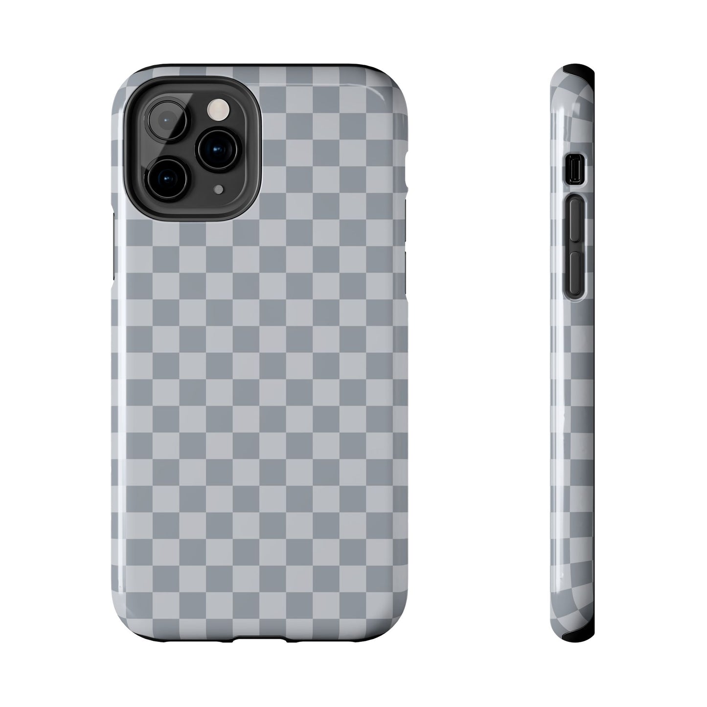 Gray Checkered Phone Case