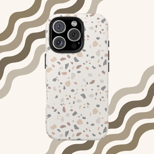 Neutral Terrazzo Phone Case