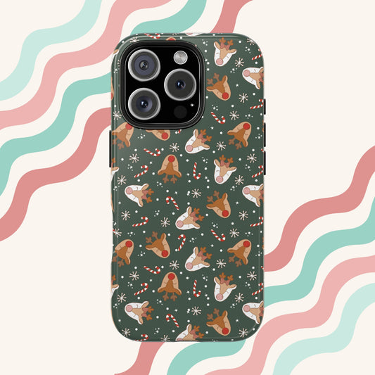 Green Reindeer Phone Case