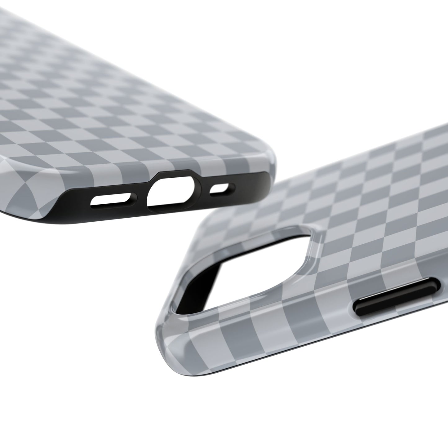 Gray Checkered Phone Case