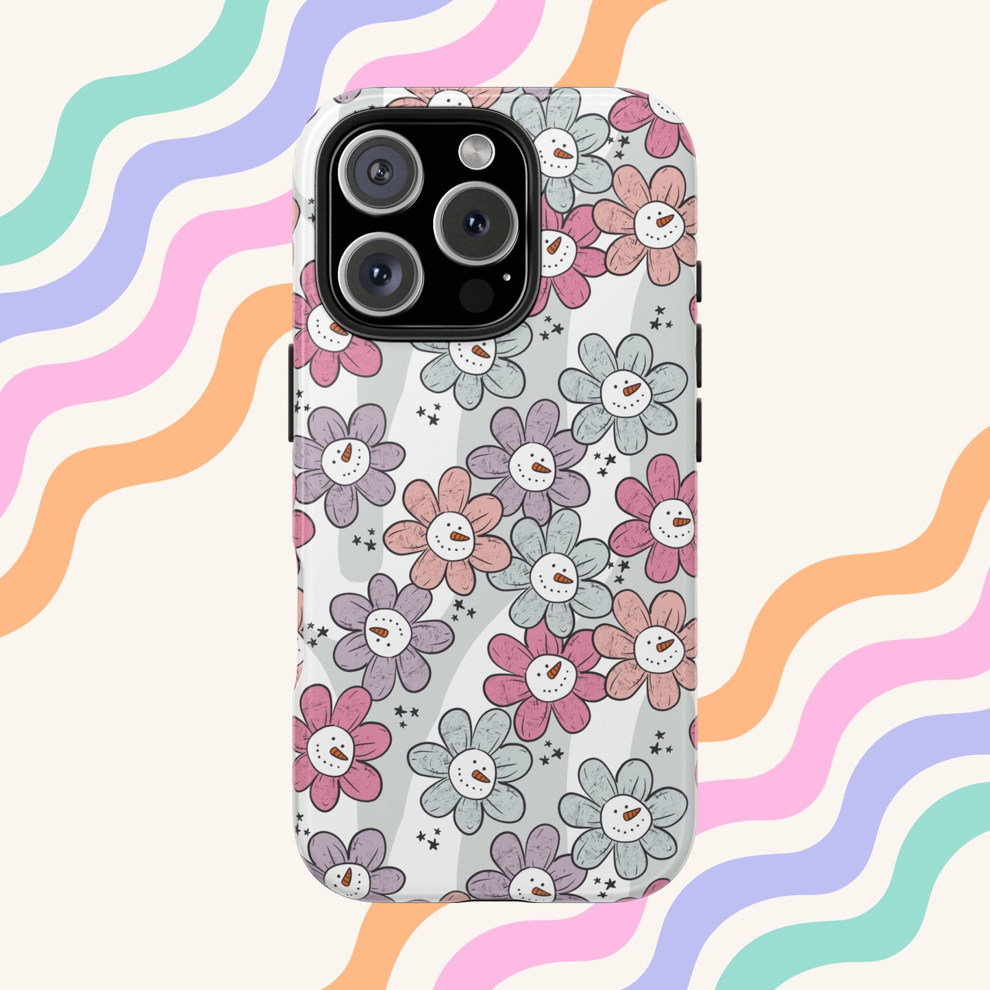 Floral Snowman Phone Case