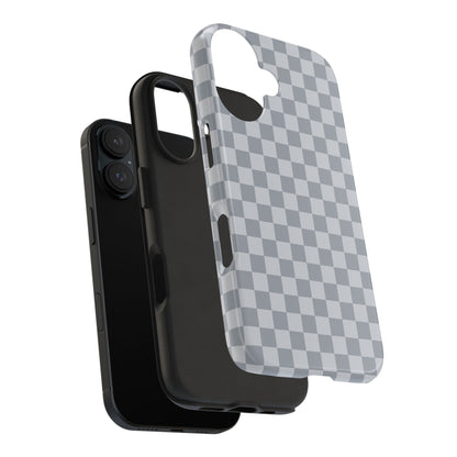 Gray Checkered Phone Case