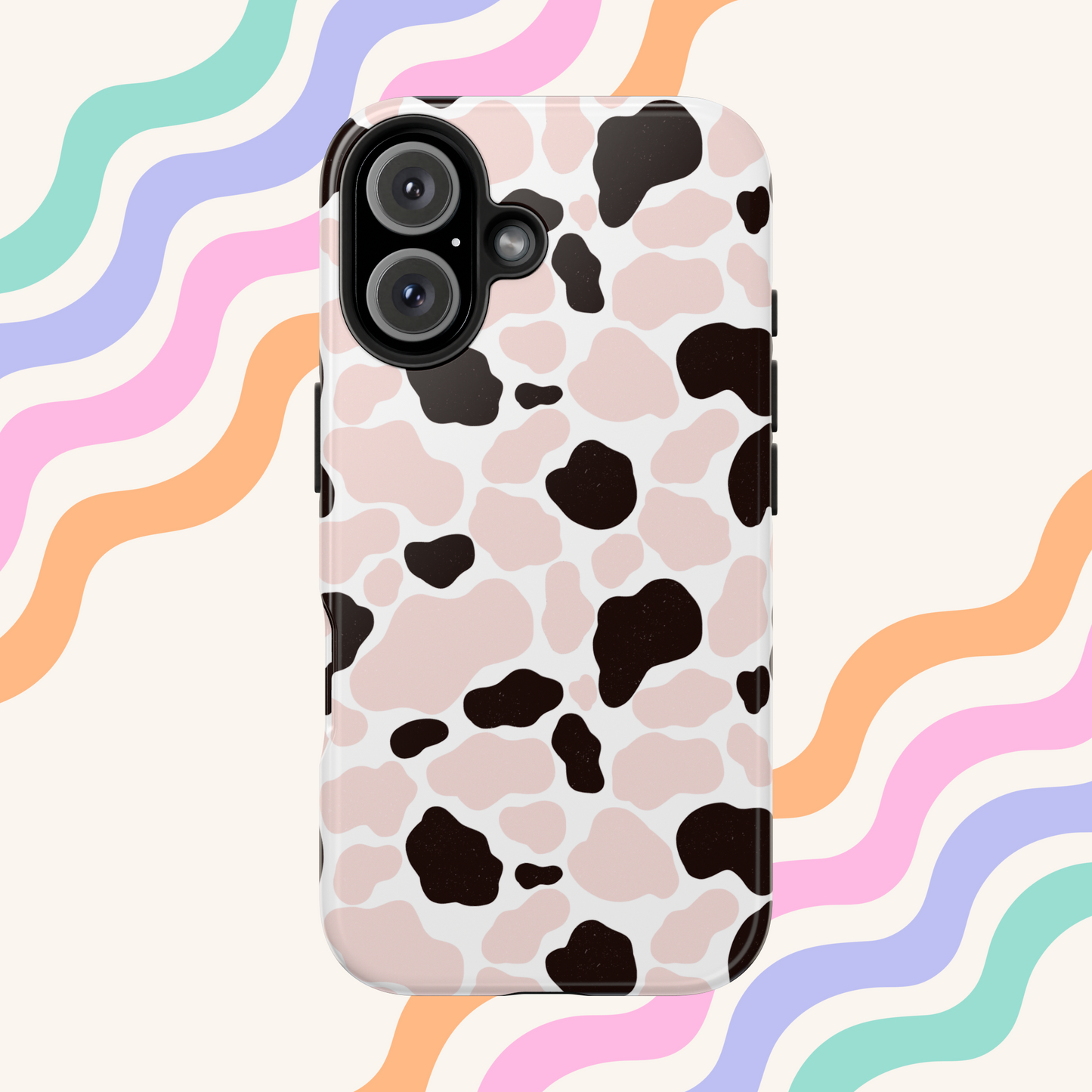 Abstract Pink Cow Phone Case